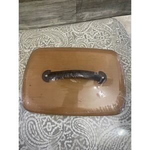 Longaberger WoodCrafts 2004 Father's Day Valet Basket Lid Leather Handle 51013